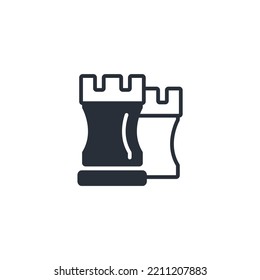 historical thin line icons. Vector illustration isolated on white. Editable stroke