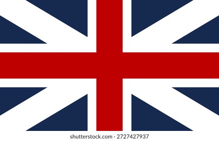 Bandera histórica de Union Jack del Imperio Británico (1606-1801) utilizada durante la Revolución Americana. Presenta cruces de San Jorge y San Andrés sin el saltire rojo de San Patricio. Ilustración vectorial