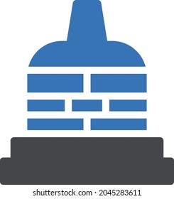 icono de color de glifo vectorial histórico