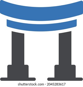 icono de color de glifo vectorial histórico