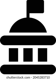 historical vector glyph flat icon