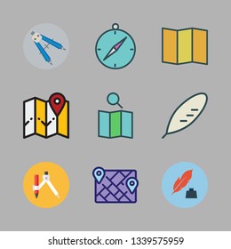 historical vector icon set