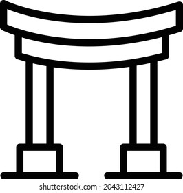 historical vector thin line icon