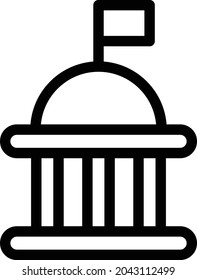 historical vector thin line icon