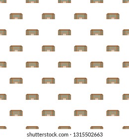 Historical vintage old building icon. Flat illustration of historical vintage old building vector icon for web design