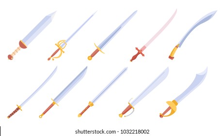 Historically accurate sets of swords designed for multiple purposes. These armaments are also colored with carefully paired palettes.