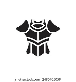 History Armor Filled Icon Vector Illustration