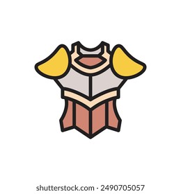 History Armor Icon Vector Illustration