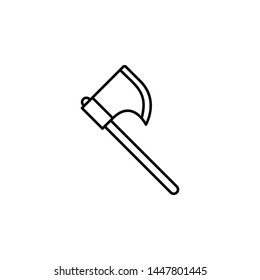 History, axe icon. Simple thin line, outline vector of History icons for UI and UX, website or mobile application