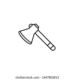 History, axe icon. Simple thin line, outline vector of History icons for UI and UX, website or mobile application