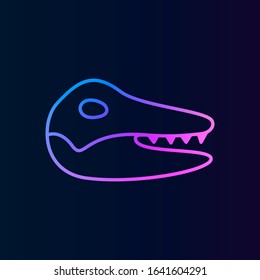 History, bone, dinosaur nolan style icon. Simple thin line, outline vector of historyicons for ui and ux, website or mobile application