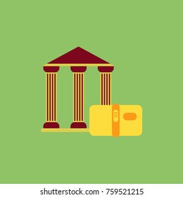 history book and architecture of ancient building Column entrance design classical construction History antique culture exterior facade