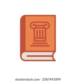 History Book Flat Icon Design