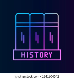 History, history, book nolan style icon. Simple thin line, outline vector of historyicons for ui and ux, website or mobile application