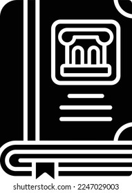 History Book vector icon. Can be used for printing, mobile and web applications.