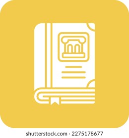History Book vector icon. Can be used for printing, mobile and web applications.