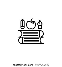 History Books Study Symbol in Vektorgrafik. Logotyp