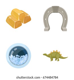 history, business, hygiene and other web icon in cartoon style.prehistoric, herbivore machinery, icons in set collection.