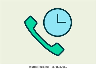 history call icon. icon related to UI elements. suitable for web site, app, user interfaces,element, printable etc. flat line icon style. simple vector design editable