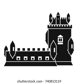 History castle icon. Simple illustration of history castle vector icon for web