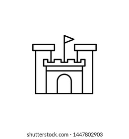 History, castle icon. Simple thin line, outline vector of History icons for UI and UX, website or mobile application