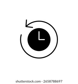 Icono del reloj de la historia para el App móvil