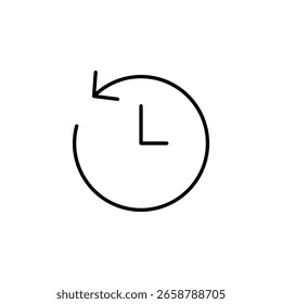 Icono del reloj de la historia para el App móvil