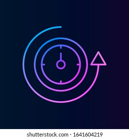 History, history, clock, time nolan style icon. Simple thin line, outline vector of historyicons for ui and ux, website or mobile application