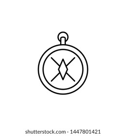 History, compass icon. Simple thin line, outline vector of History icons for UI and UX, website or mobile application