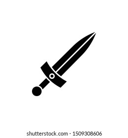 History, dagger icon. Simple glyph, flat vector of history icons for ui and ux, website or mobile application