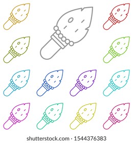 History, dagger multi color icon. Simple thin line, outline vector of History icons for UI and UX, website or mobile application