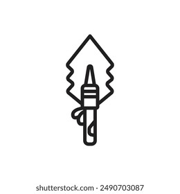 History Dagger Gliederungssymbol-Vektorillustration