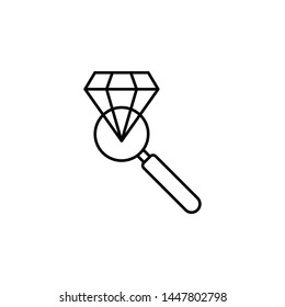 History, diamond icon. Simple thin line, outline vector of History icons for UI and UX, website or mobile application