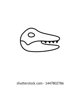 History, dinosaur bone icon. Simple thin line, outline vector of History icons for UI and UX, website or mobile application