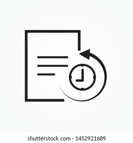 history document  icon design vector illustration