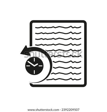 History document icon. Vector illustration .EPS 10.