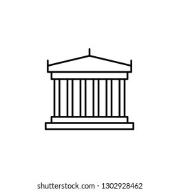 history, education, building icon. Element of education illustration. Signs and symbols can be used for web, logo, mobile app, UI, UX