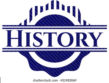 History emblem with jean high quality background