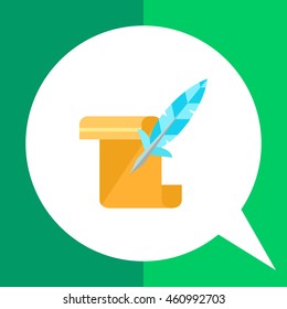 History flat icon