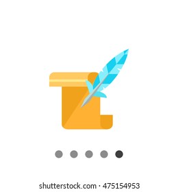 History flat icon