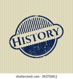 History grunge style stamp