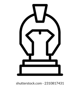 History helmet icon outline vector. Art gallery. Culture artwork