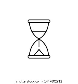 History, hourglass icon. Simple thin line, outline vector of History icons for UI and UX, website or mobile application