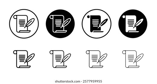 History icon black and white vector sign