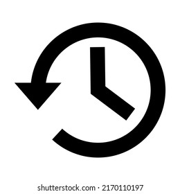 History icon. Clock icon vector. History, time icon vector illustration