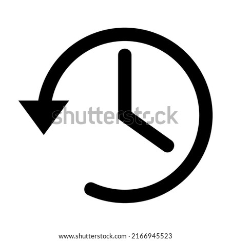 History icon. Clock icon vector. History, time icon vector illustration