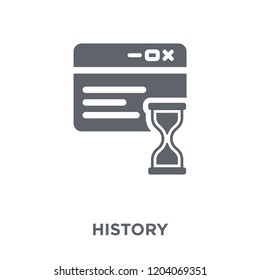 History icon. History design concept from  collection. Simple element vector illustration on white background.