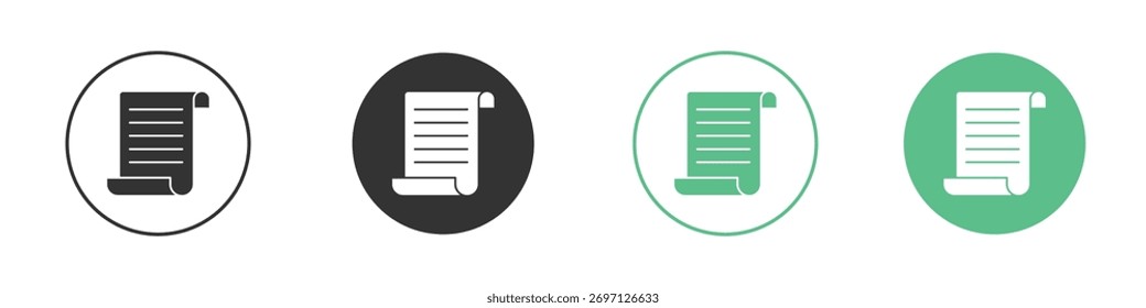 Icono de la historia para el diseño y el Web.