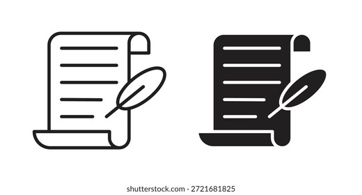 Paquete de Vector de carrera plana y delgada. Conjunto de iconos editables