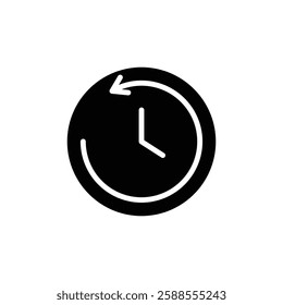 History icon Flat vector set outline
